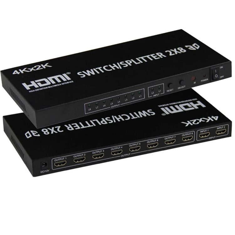 Switch video HDMI 2 in 8 Full HD 4K x 2K Switch video HDMI 2 in 8 Full HD 4K x 2K
